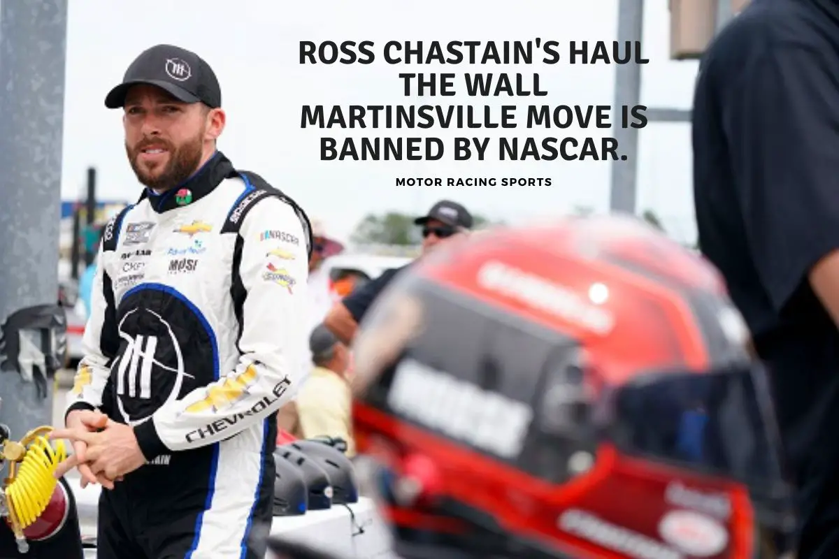 Ross Chastain's Haul The Wall Martinsville Move is Banned by NASCAR. doing a chastain wall riding nascar hail melon
